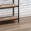 Urban Rustic Oak Wooden 5 Tier Bookcase