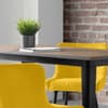 Luxe Mustard Velvet Fabric Bar Stool