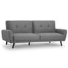 Monza Grey Linen 3 Seater Sofa Bed