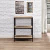 Urban Rustic Oak Wooden 3 Tier Bookcase