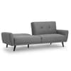 Monza Grey Linen 3 Seater Sofa Bed