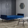 Afina Blue Velvet Sofa Bed