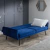 Afina Blue Velvet Sofa Bed