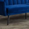 Afina Blue Velvet Sofa Bed