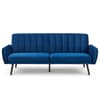 Afina Blue Velvet Sofa Bed