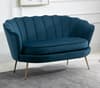 Ariel Blue Fabric 2 Seater Sofa