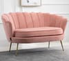 Ariel Coral Fabric 2 Seater Sofa