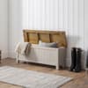 Aspen Grey and Pine Wooden Storage Bench