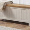 Aspen Grey and Pine Wooden Storage Bench