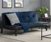Aurora Blue Velvet Sofa Bed