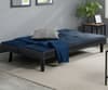 Aurora Blue Velvet Sofa Bed