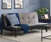Aurora Grey Velvet Sofa Bed