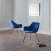 Lorenzo Blue Velvet Dining Chair x 2