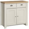 Highgate Cream and Oak 2 Door 2 Drawer Wooden Sideboard
