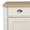 Highgate Cream and Oak 2 Door 2 Drawer Wooden Sideboard