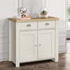 Highgate Cream and Oak 2 Door 2 Drawer Wooden Sideboard