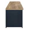 Highgate Navy Blue and Oak Wooden Large TV Unit