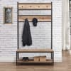 Urban Rustic Oak Wooden Coat Rack