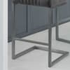 Brooklyn Grey Leather Bar Stool x 2