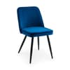 Burgess Blue Velvet Fabric Dining Chair x 2