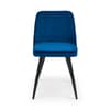 Burgess Blue Velvet Fabric Dining Chair x 2