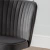 Cannes Grey Velvet Fabric Chair x 2