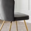 Cannes Grey Velvet Fabric Chair x 2