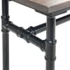 Carnegie Elm Wooden and Metal Dining Bench