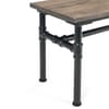 Carnegie Elm Wooden and Metal Dining Bench