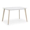 Casa White Wooden Rectanglar Dining Table