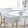 Casa White Wooden Round Dining Table
