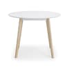 Casa White Wooden Round Dining Table
