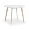 Casa White Wooden Round Dining Table