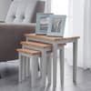 Cleo Grey and Oak Wooden Nest of Tables