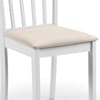 Coast White Wooden Dining Chair x 2