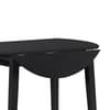 Coast Black Wooden Drop Leaf Dining Table