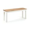 Coxmoor White Wooden Dining Bench