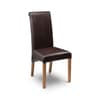 Cuba Brown Leather Dining Chair x 2