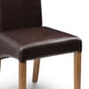 Cuba Brown Leather Dining Chair x 2