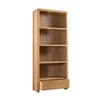 Curve Oak Wooden Tall Bookcase