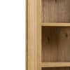 Curve Oak Wooden Tall Bookcase
