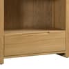 Curve Oak Wooden Tall Bookcase