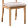 Curve Oak Wooden Dining Chair x 2