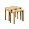 Curve Oak Wooden Nest of Tables
