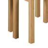Curve Oak Wooden Nest of Tables