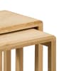 Curve Oak Wooden Nest of Tables