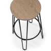 Dalston Elm Wooden and Metal Bar Stool x 2