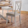 Davenport Light Grey and Oak Wooden Round Pedestal Dining Table