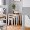 Davenport Light Grey and Oak Wooden Nest of Tables