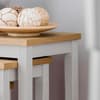 Davenport Light Grey and Oak Wooden Nest of Tables